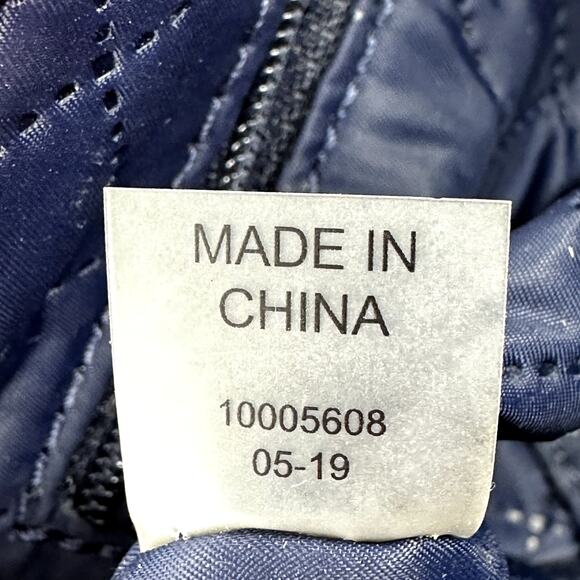 Tory Burch Perry Nylon Crossbody Bag Logo Charm Strap Leather Trim Pink One Size - Picture 9 of 10